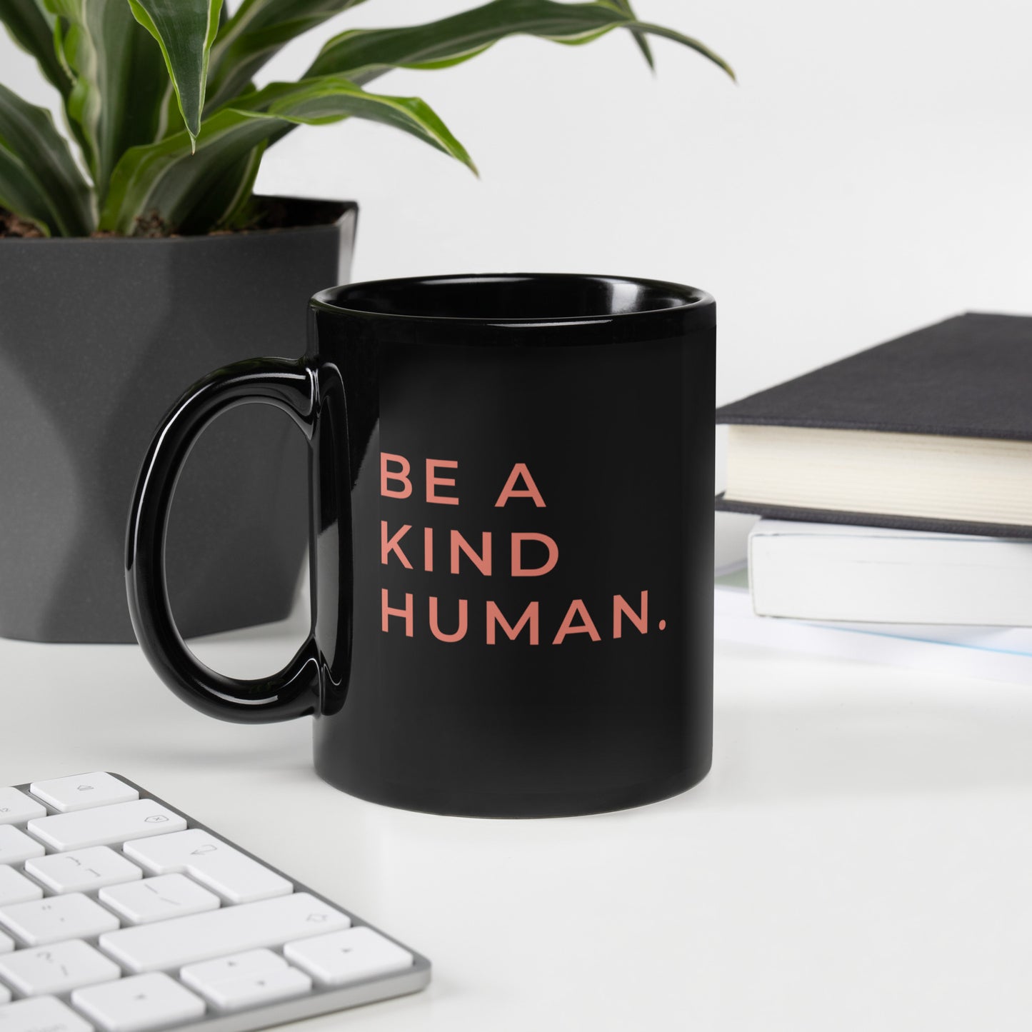 Be a Kind Human | Black Mug