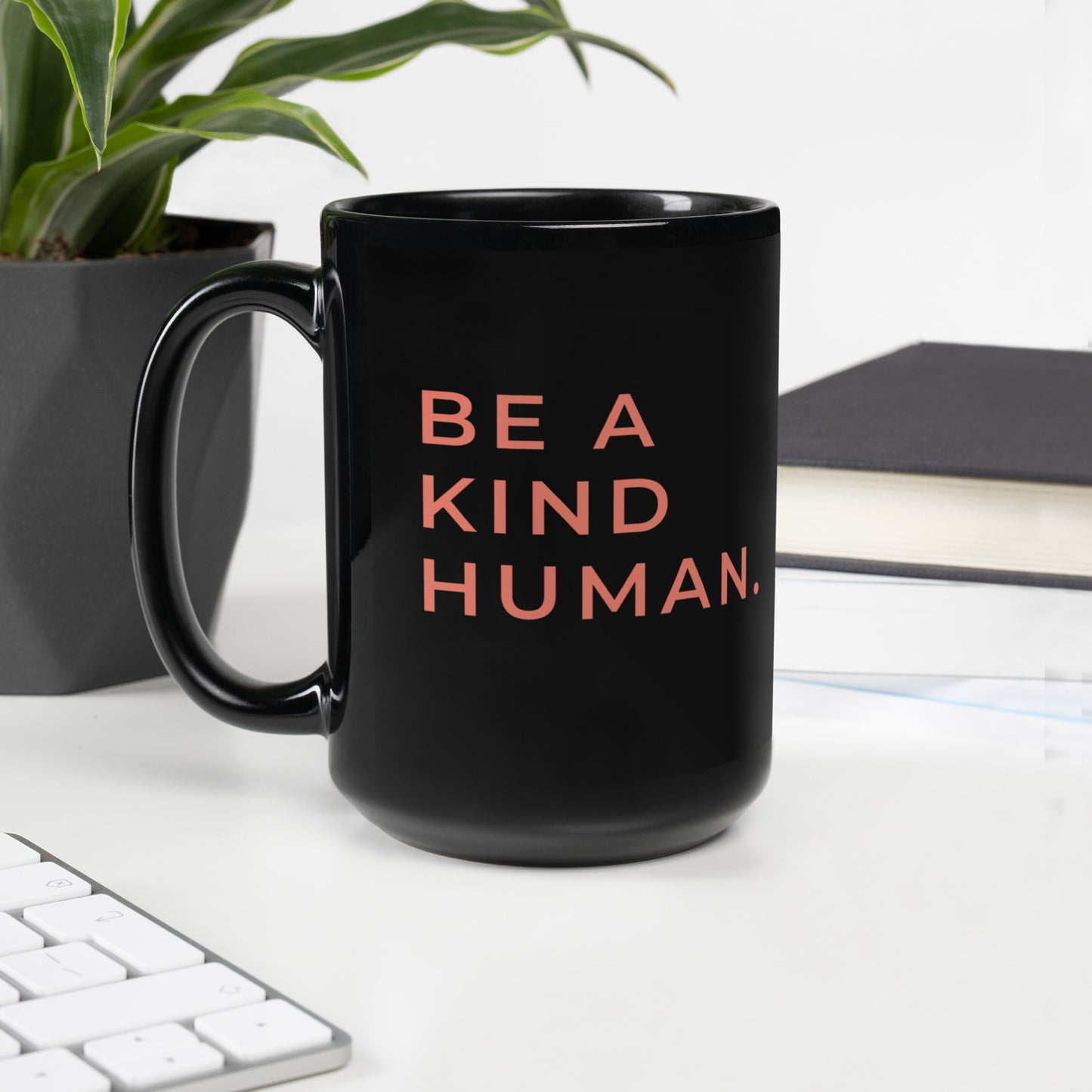 Be a Kind Human | Black Mug